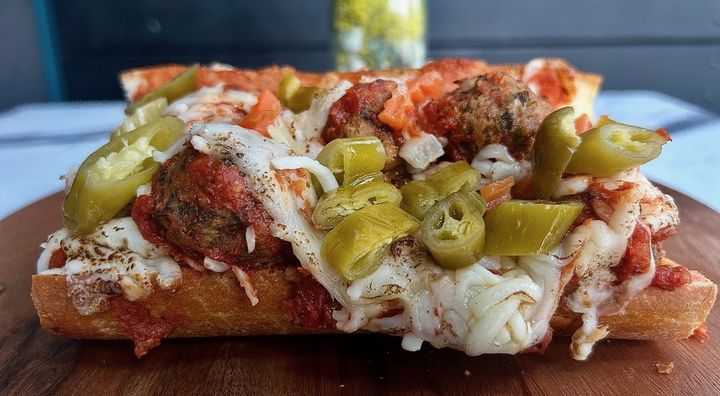 Vegan Meatball Marinara Sandwich