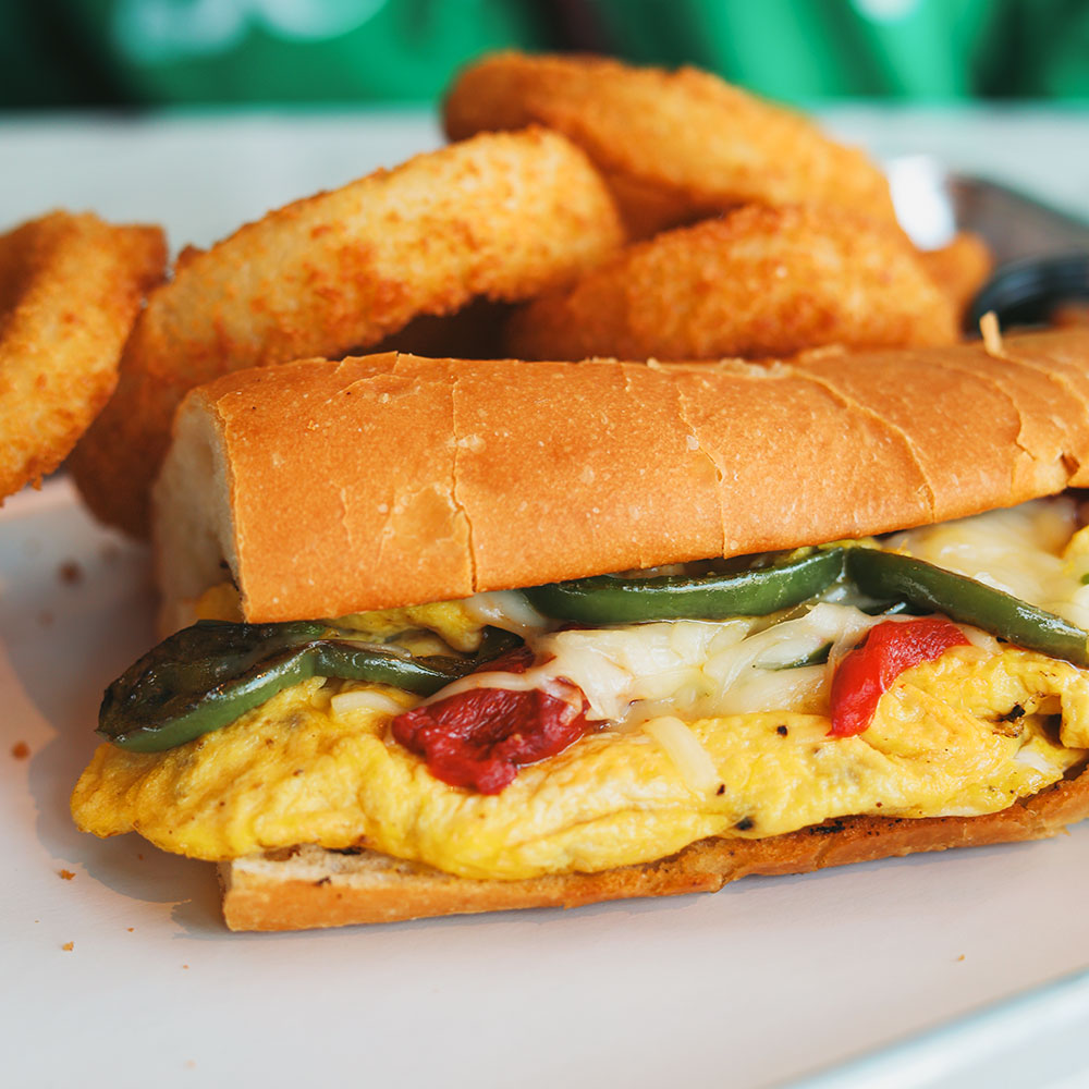 Pepper and Egg Sandwich